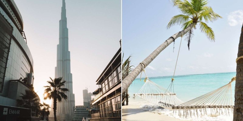 orchid Hotel Dubai + Crystal sands Hotel Maldives